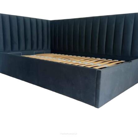 Łóżko tapicerowane Amber z pojemnikiem