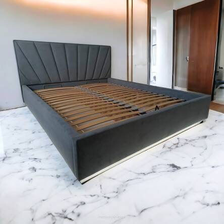 Łożko tapicerowane Sun z pojemnikiem