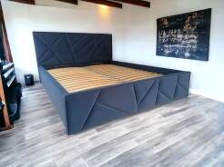 Łożko tapicerowane Moon z pojemnikiem